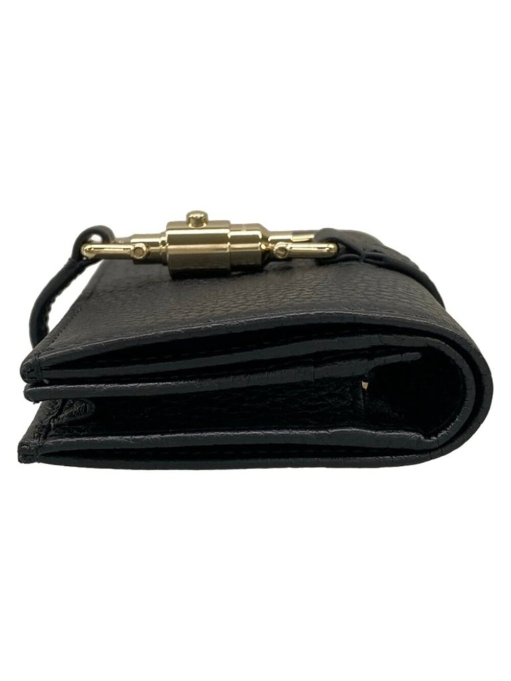Gucci Bifold Wallet Jackie Black Silver Leather - Picture 9 of 10
